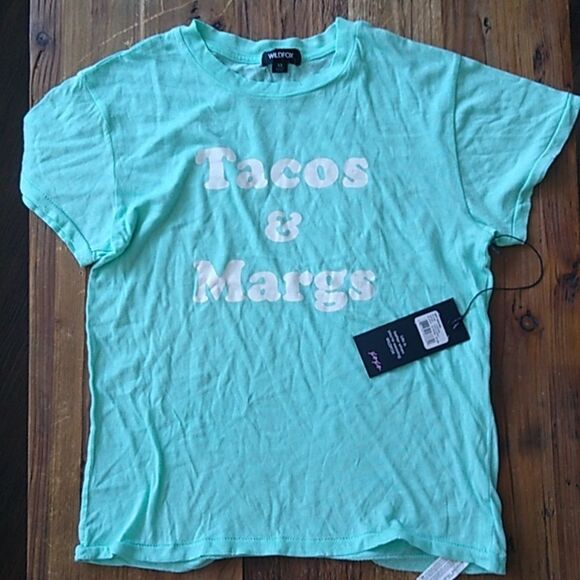 Wildfox Women’s Tacos & Margs Graphic Tee Happy Hour Keke NWT Sz xs - Picture 3 of 6